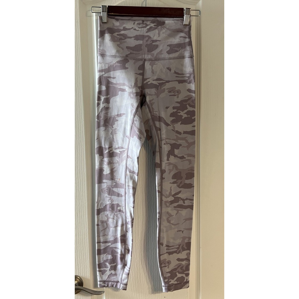 Lululemon Wunder Under High Rise Tight Heritage 365 Camo Brier Rose Multi 25in